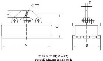 MW42系列吊運(yùn)方坯、型鋼用起重電磁鐵